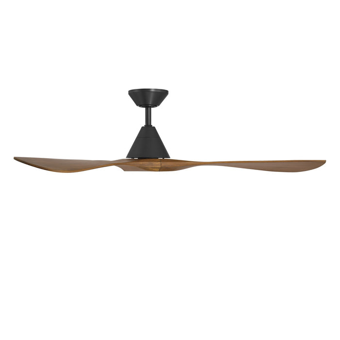 Modern Forms Fans FR-D2504-60-MB/DK 60" Ceiling Fan, Matte Black/Distressed Koa