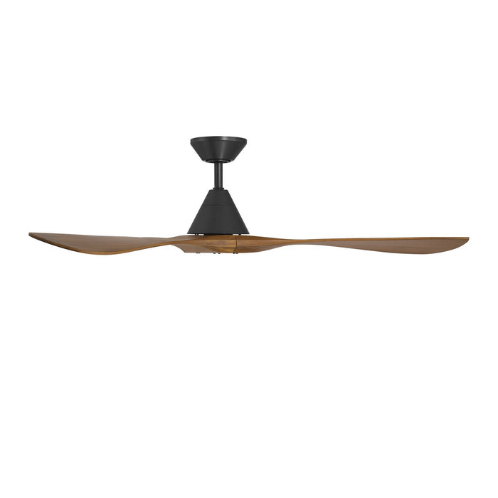 Modern Forms Fans FR-D2504-60-MB/DK 60" Ceiling Fan, Matte Black/Distressed Koa