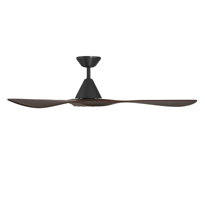 Modern Forms Fans FR-D2504-60-MB/DW 60" Ceiling Fan, Matte Black/Dark Walnut