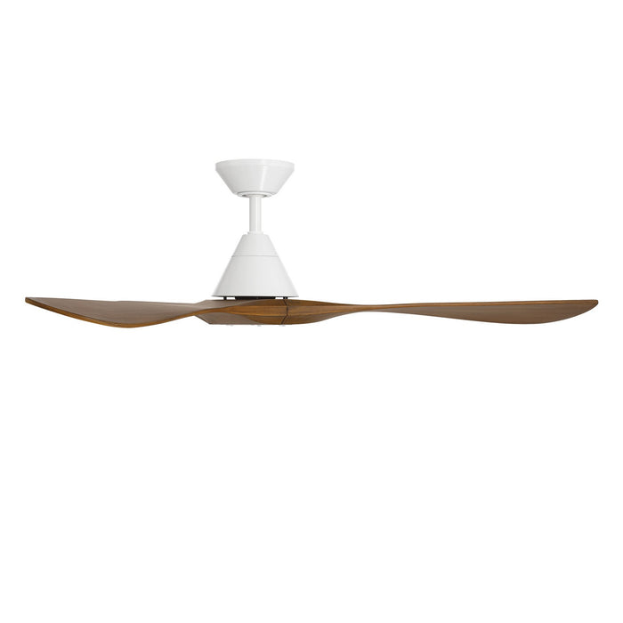 Modern Forms Fans FR-D2504-60-MW/DK 60" Ceiling Fan, Matte White/Distressed Koa