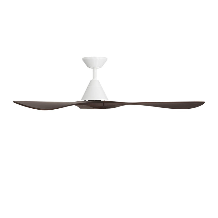 Modern Forms Fans FR-D2504-60-MW/DW 60" Ceiling Fan, Matte White/Dark Walnut
