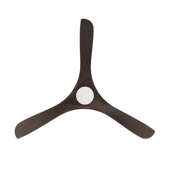 Modern Forms Fans FR-D2504-60-MW/DW 60" Ceiling Fan, Matte White/Dark Walnut