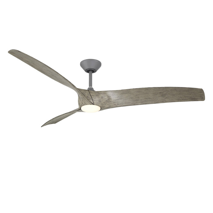 Modern Forms Fans FR-W2006-72L-GH/WW 72" Ceiling Fan, Graphite/Weathered Wood