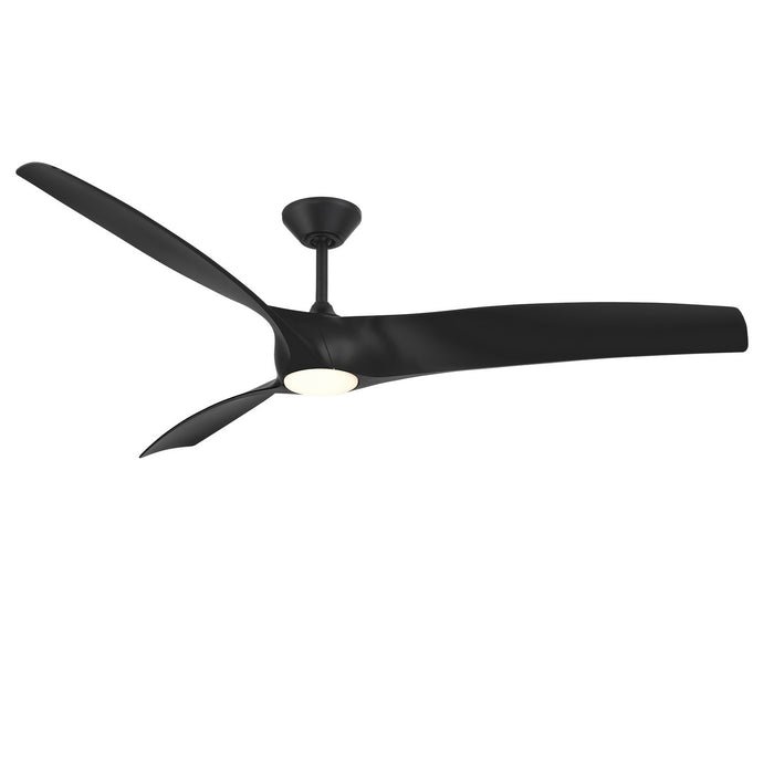 Modern Forms Fans FR-W2006-72L-MB 72" Ceiling Fan, Matte Black