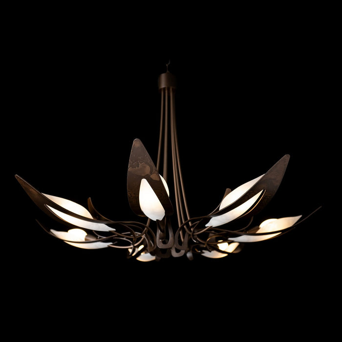 Hubbardton Forge 101320-SKT-05-BB0823 Seven Light Chandelier, Bronze