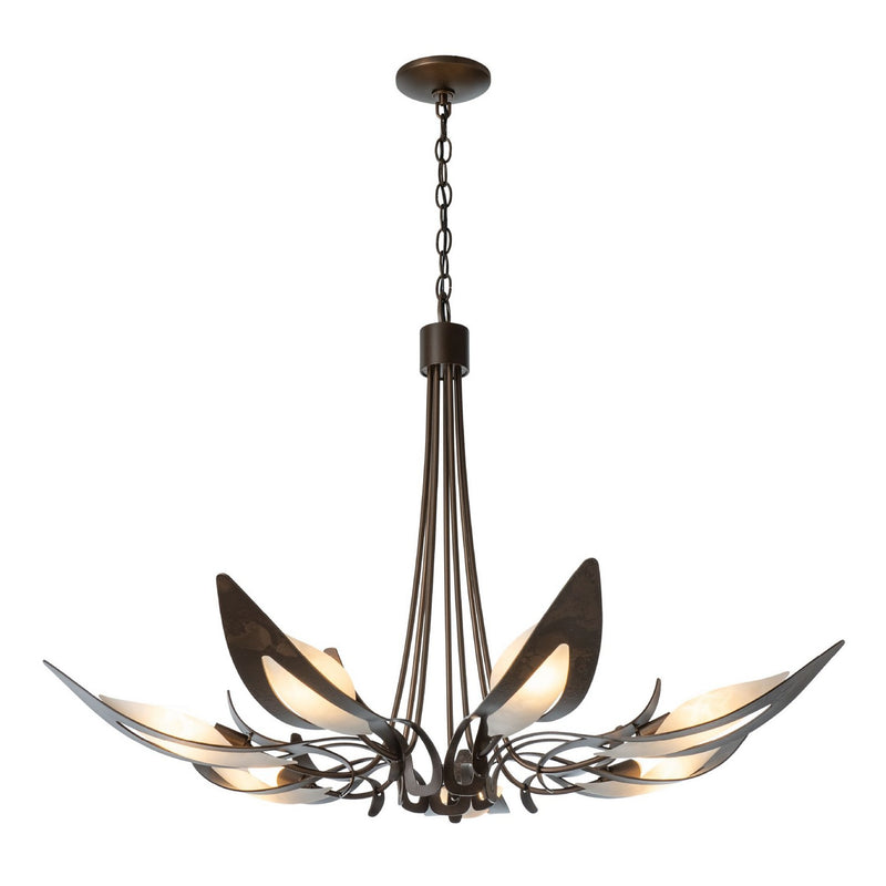 Hubbardton Forge 101320-SKT-05-BB0823 Seven Light Chandelier, Bronze