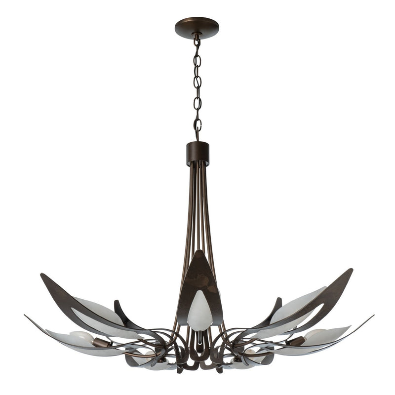 Hubbardton Forge 101320-SKT-05-BB0823 Seven Light Chandelier, Bronze
