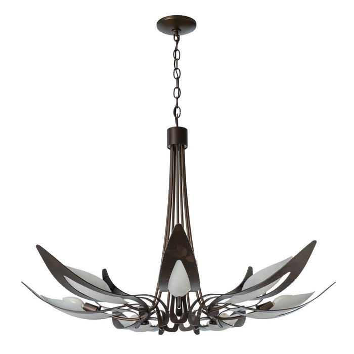 Hubbardton Forge 101320-SKT-05-BB0823 Seven Light Chandelier, Bronze