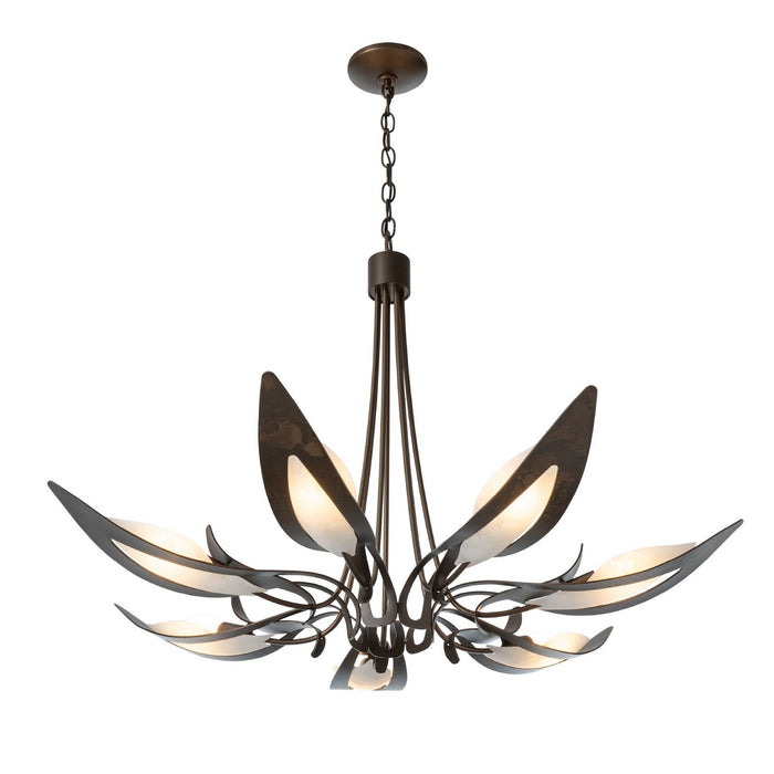 Hubbardton Forge 101320-SKT-05-BB0823 Seven Light Chandelier, Bronze