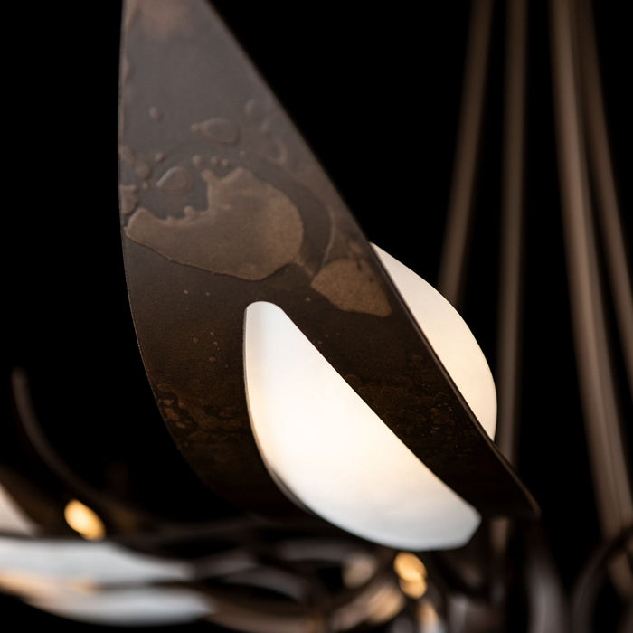 Hubbardton Forge 101320-SKT-05-BB0823 Seven Light Chandelier, Bronze