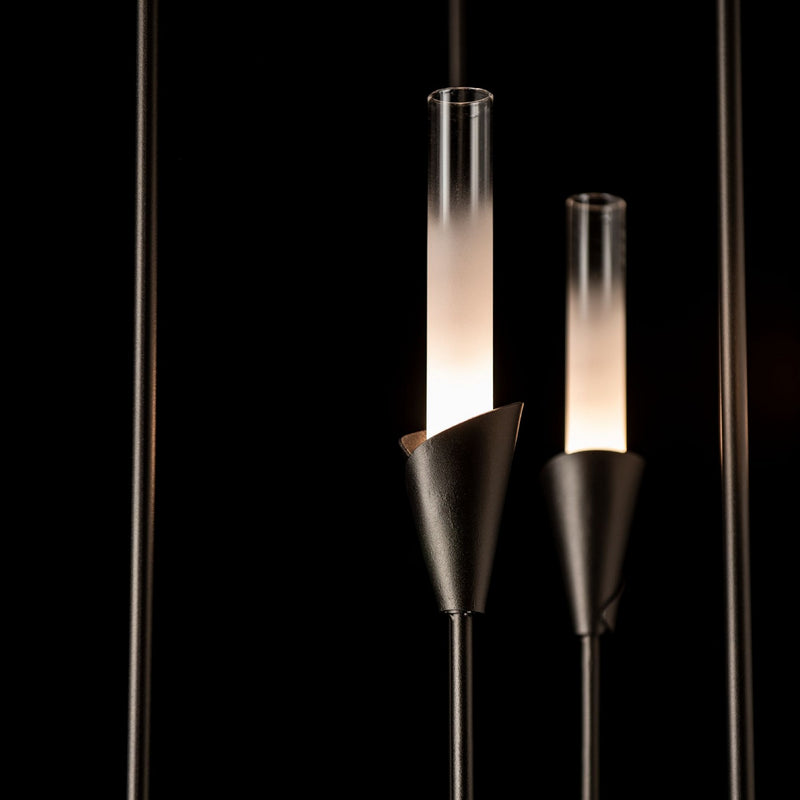 Hubbardton Forge 101700-SKT-14-WC0821 Four Light Chandelier, Oil Rubbed Bronze