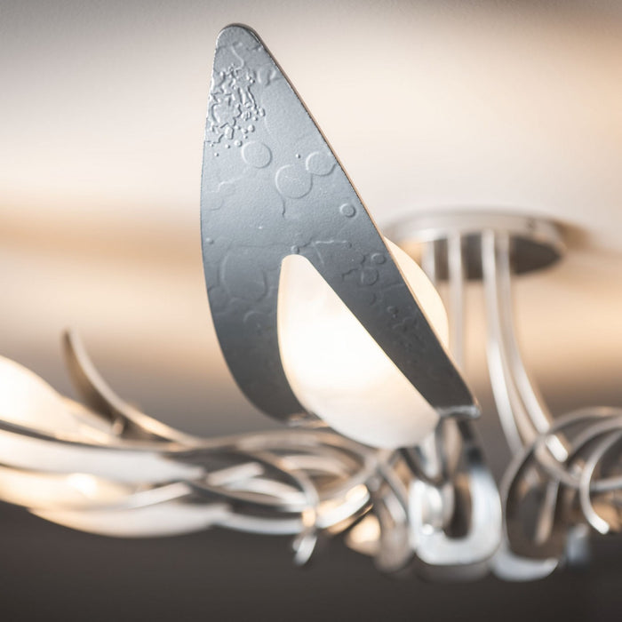 Hubbardton Forge 121320-SKT-85-BB0823 Seven Light Semi-Flush Mount, Sterling