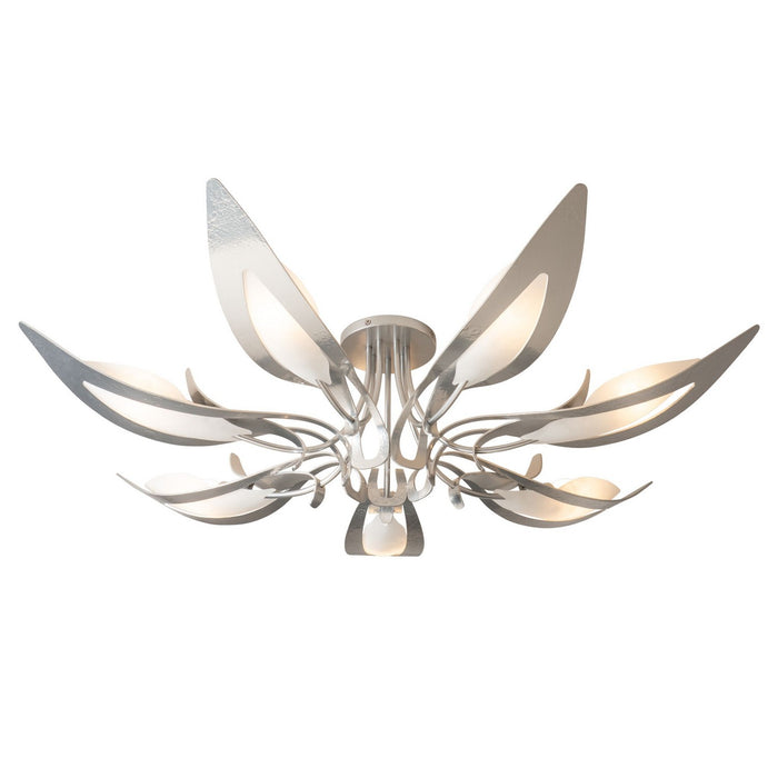Hubbardton Forge 121320-SKT-85-BB0823 Seven Light Semi-Flush Mount, Sterling