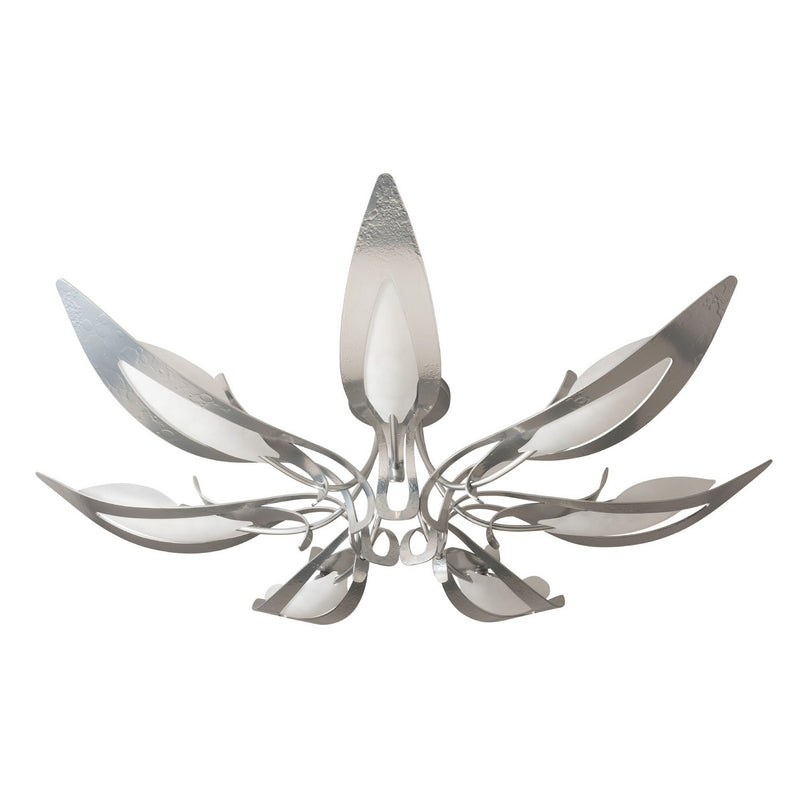 Hubbardton Forge 121320-SKT-85-BB0823 Seven Light Semi-Flush Mount, Sterling