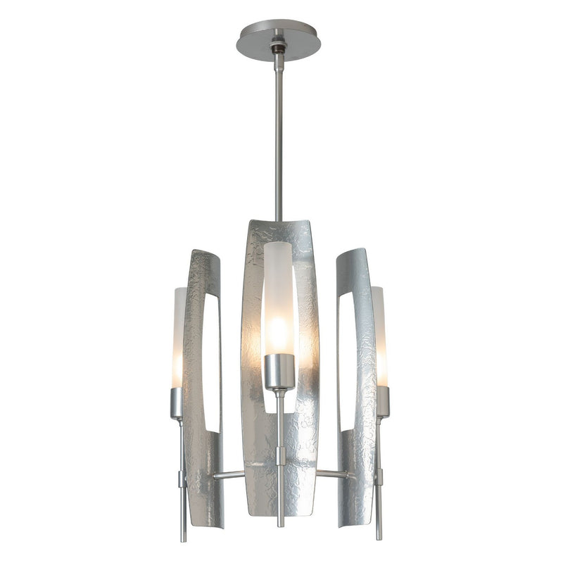 Hubbardton Forge 131055-SKT-MULT-85-FD0611 Three Light Pendant, Sterling