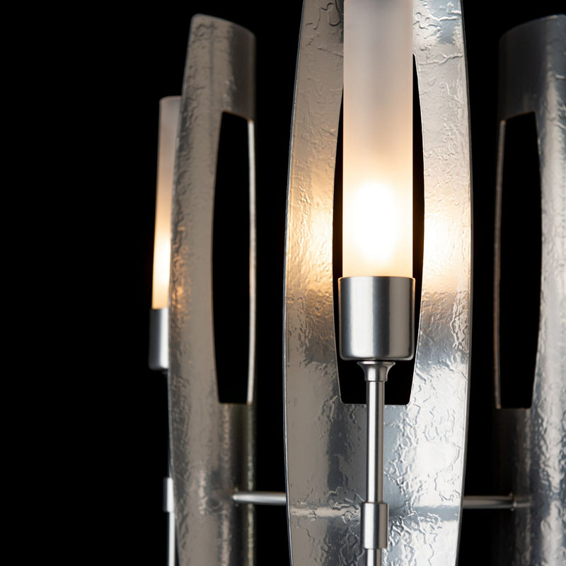 Hubbardton Forge 131055-SKT-MULT-85-FD0611 Three Light Pendant, Sterling