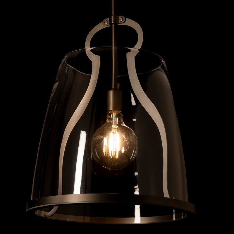 Hubbardton Forge 131066-SKT-MULT-07-ZM0819 One Light Pendant, Dark Smoke