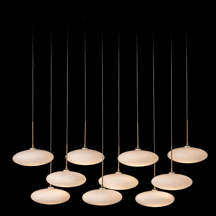 Hubbardton Forge 131148-SKT-STND-86-GS0818 LED Pendant, Modern Brass
