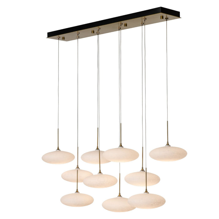Hubbardton Forge 131148-SKT-STND-86-GS0818 LED Pendant, Modern Brass
