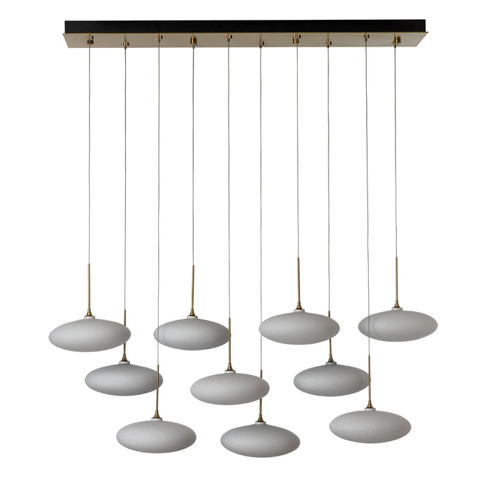 Hubbardton Forge 131148-SKT-STND-86-GS0818 LED Pendant, Modern Brass