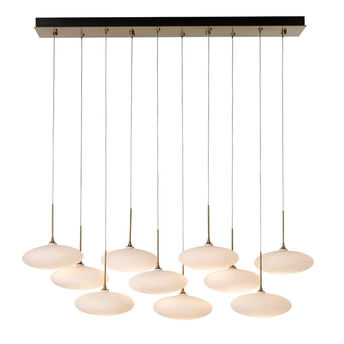 Hubbardton Forge 131148-SKT-STND-86-GS0818 LED Pendant, Modern Brass