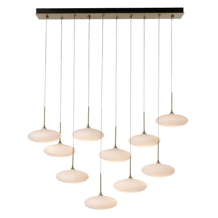 Hubbardton Forge 131148-SKT-STND-86-GS0818 LED Pendant, Modern Brass