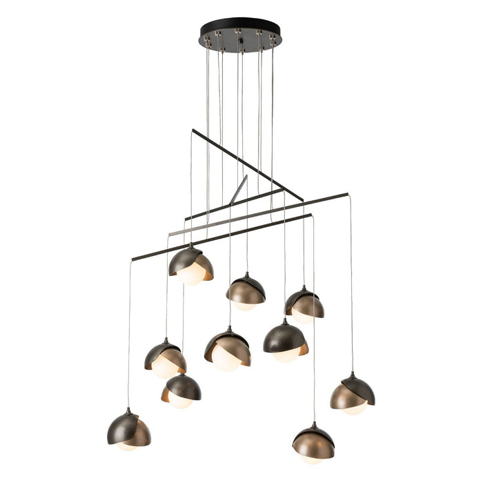 Hubbardton Forge 131155-SKT-STND-07-84-GG0711 LED Pendant, Dark Smoke