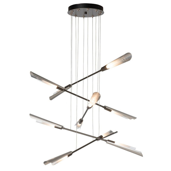 Hubbardton Forge 131410-SKT-STND-07-85-WC0822 LED Pendant, Dark Smoke