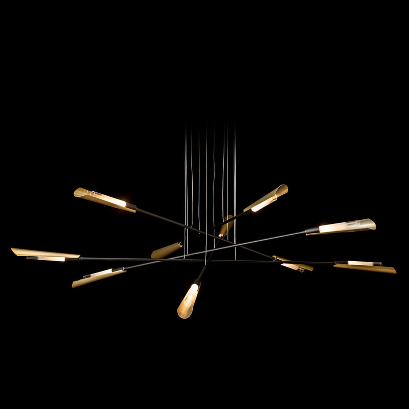 Hubbardton Forge 131412-SKT-LONG-10-86-WC0822 LED Pendant, Black