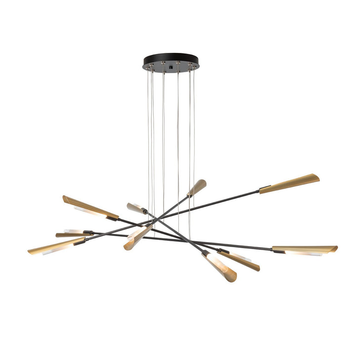 Hubbardton Forge 131412-SKT-LONG-10-86-WC0822 LED Pendant, Black