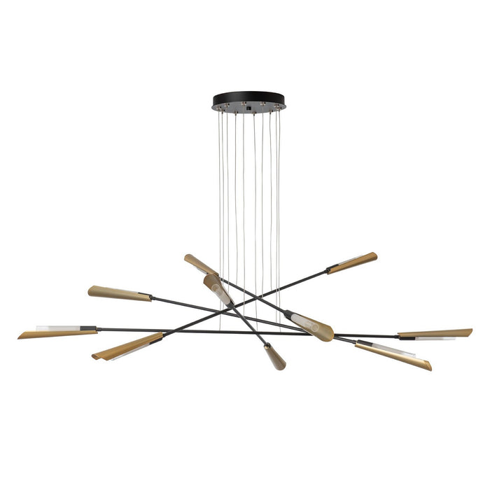 Hubbardton Forge 131412-SKT-LONG-10-86-WC0822 LED Pendant, Black