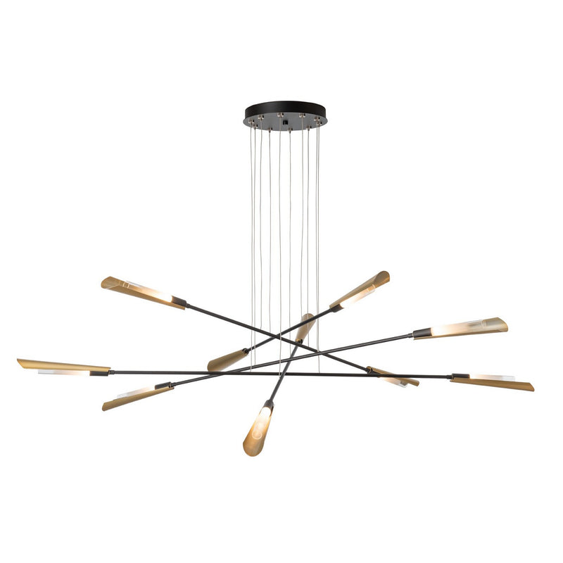 Hubbardton Forge 131412-SKT-LONG-10-86-WC0822 LED Pendant, Black