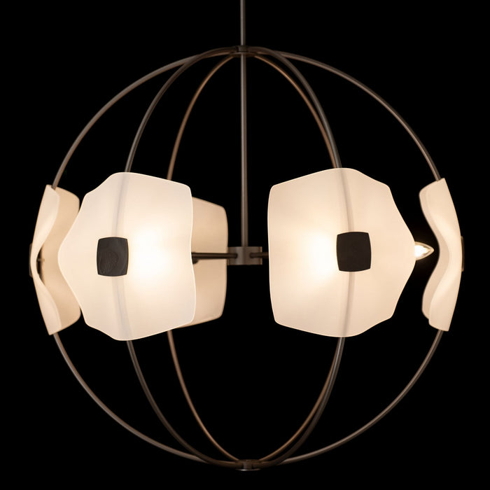 Hubbardton Forge 131500-SKT-MULT-07-FD0835 Six Light Pendant, Dark Smoke