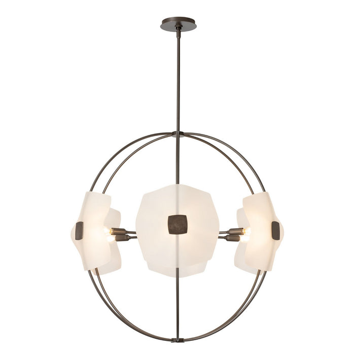 Hubbardton Forge 131500-SKT-MULT-07-FD0835 Six Light Pendant, Dark Smoke