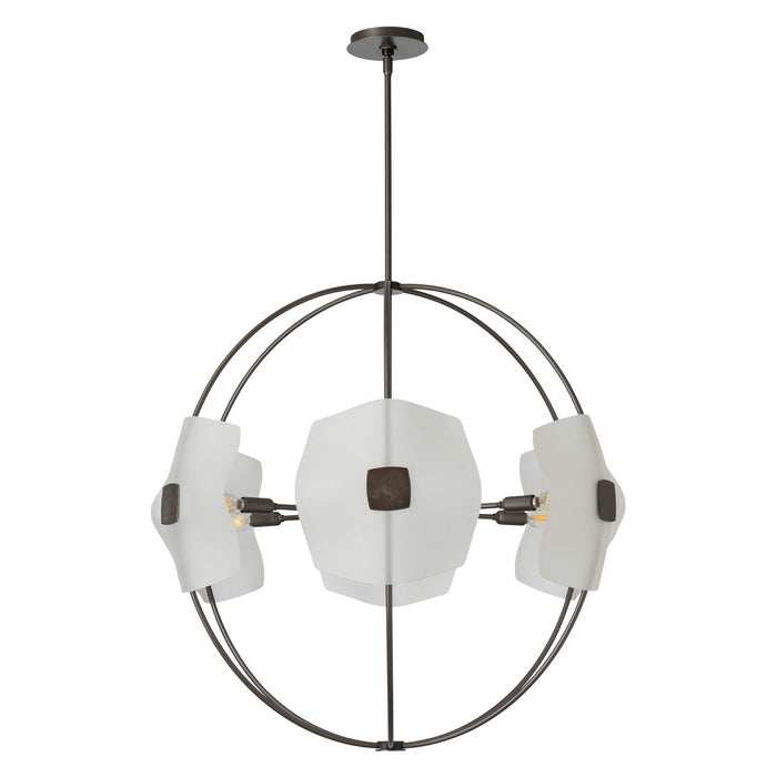 Hubbardton Forge 131500-SKT-MULT-07-FD0835 Six Light Pendant, Dark Smoke