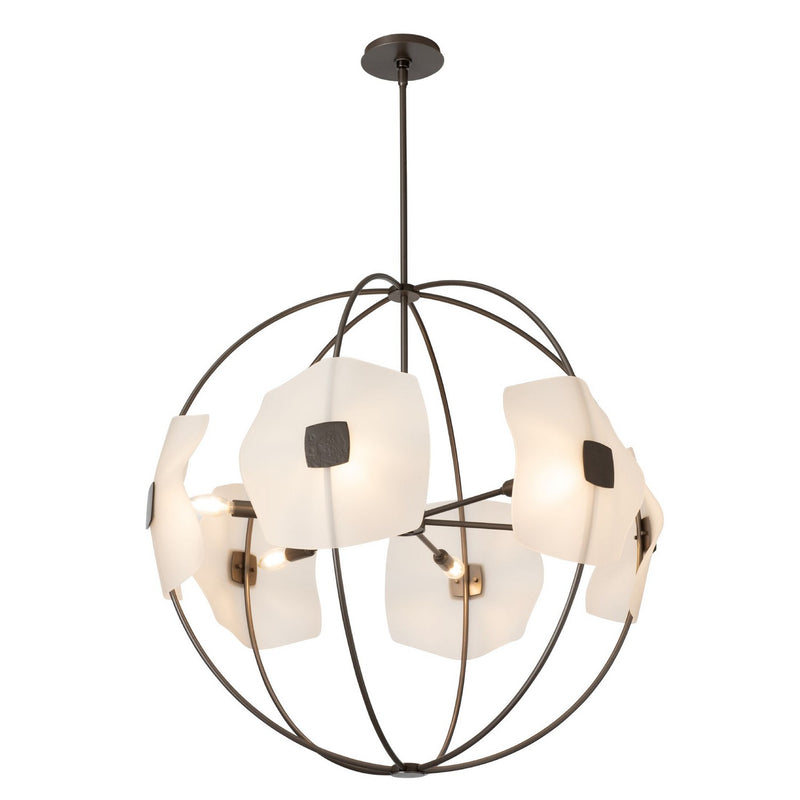 Hubbardton Forge 131500-SKT-MULT-07-FD0835 Six Light Pendant, Dark Smoke