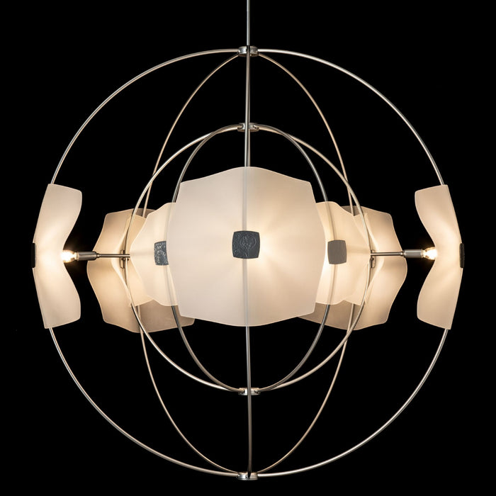 Hubbardton Forge 131503-SKT-MULT-85-FD0852 Ten Light Pendant, Sterling