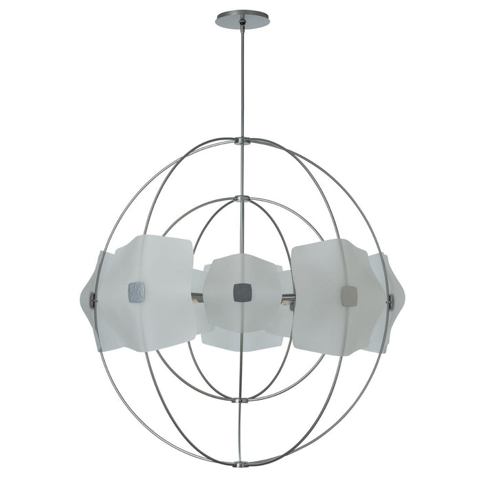 Hubbardton Forge 131503-SKT-MULT-85-FD0852 Ten Light Pendant, Sterling