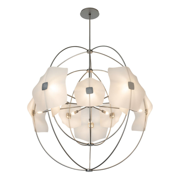 Hubbardton Forge 131503-SKT-MULT-85-FD0852 Ten Light Pendant, Sterling