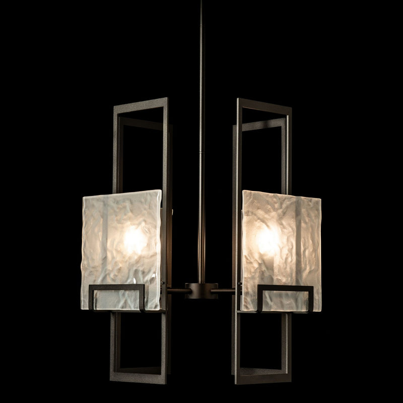 Hubbardton Forge 131550-SKT-MULT-14-FD0836 Four Light Pendant, Oil Rubbed Bronze