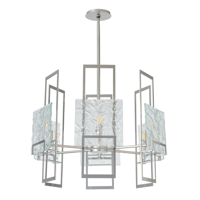 Hubbardton Forge 131552-SKT-MULT-85-ZM0836 Six Light Pendant, Sterling