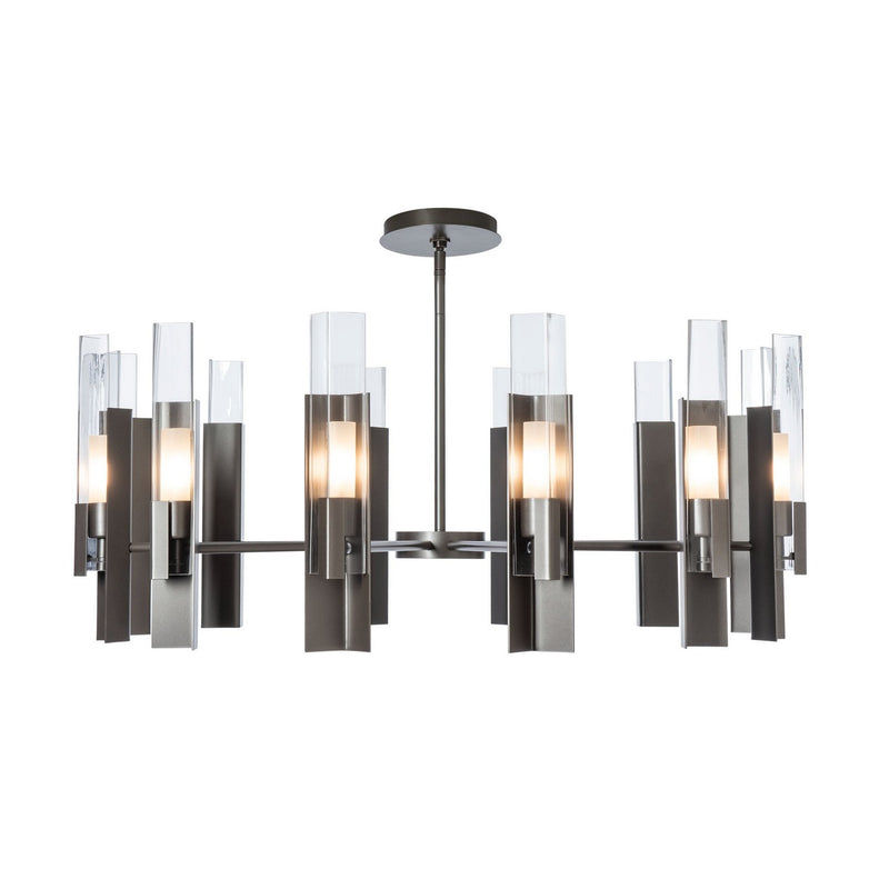 Hubbardton Forge 132047-SKT-MULT-07-ZM0828 12 Light Pendant, Dark Smoke