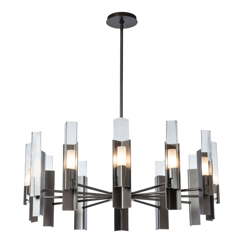 Hubbardton Forge 132047-SKT-MULT-07-ZM0828 12 Light Pendant, Dark Smoke