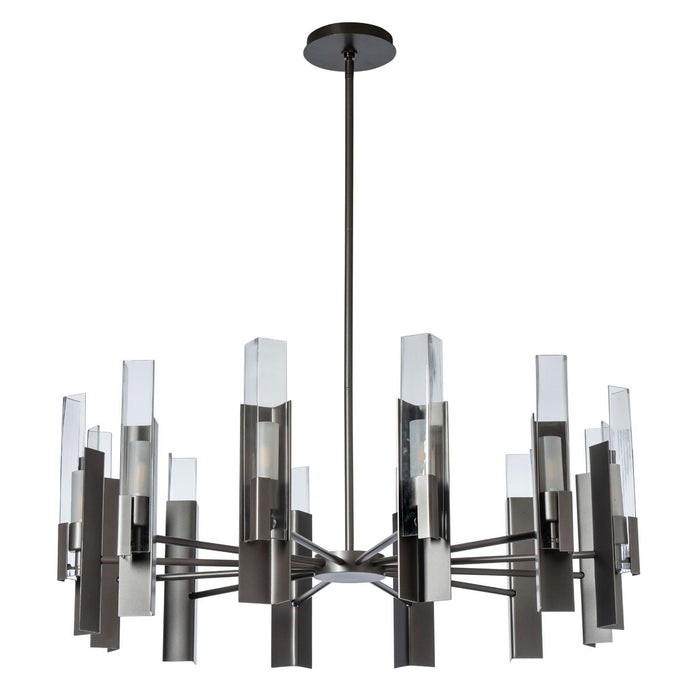 Hubbardton Forge 132047-SKT-MULT-07-ZM0828 12 Light Pendant, Dark Smoke