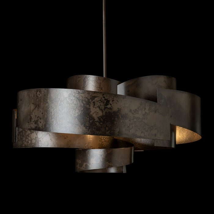 Hubbardton Forge 132117-SKT-MULT-07 Six Light Pendant, Dark Smoke