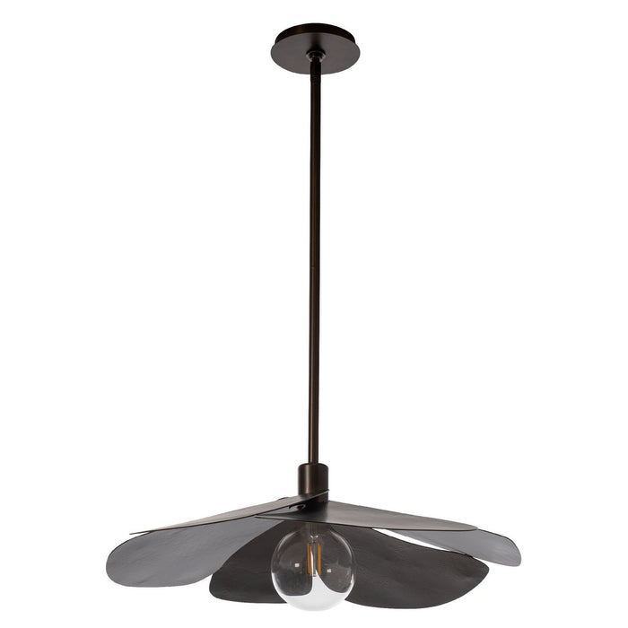 Hubbardton Forge 139460-SKT-MULT-05 One Light Pendant, Bronze