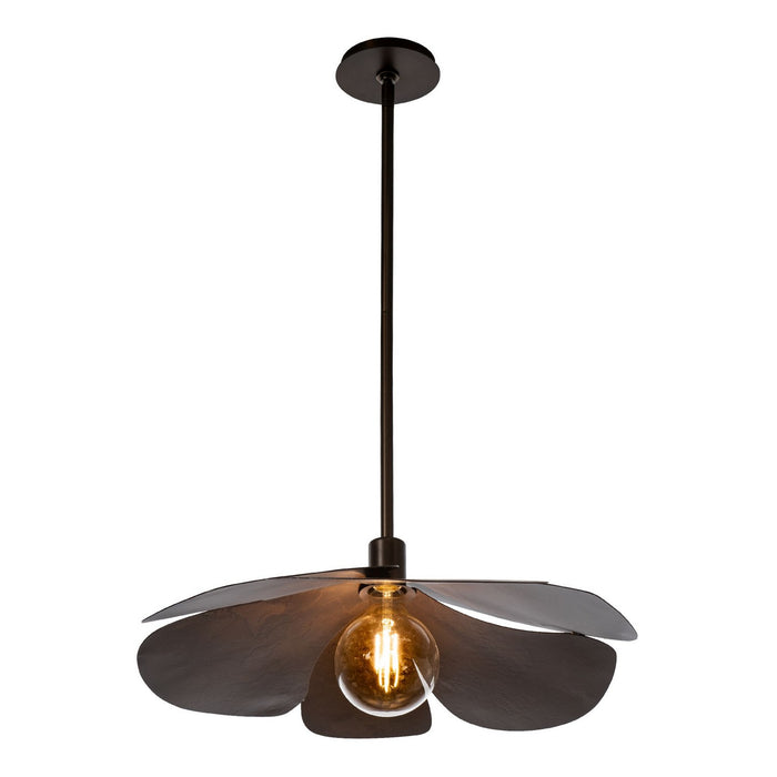 Hubbardton Forge 139460-SKT-MULT-05 One Light Pendant, Bronze