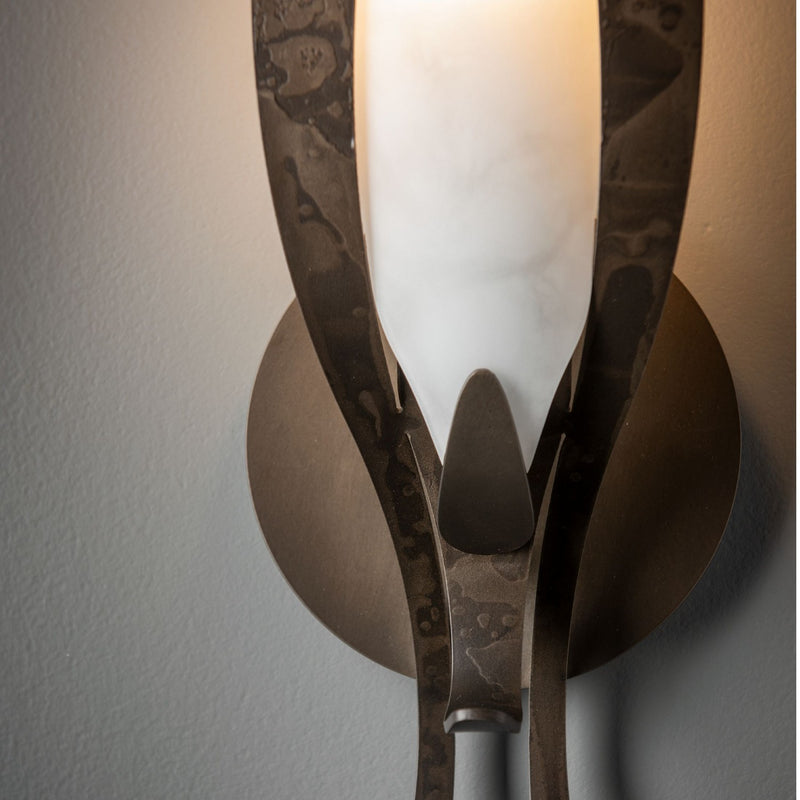 Hubbardton Forge 201309-SKT-07-BB0823 One Light Wall Sconce, Dark Smoke