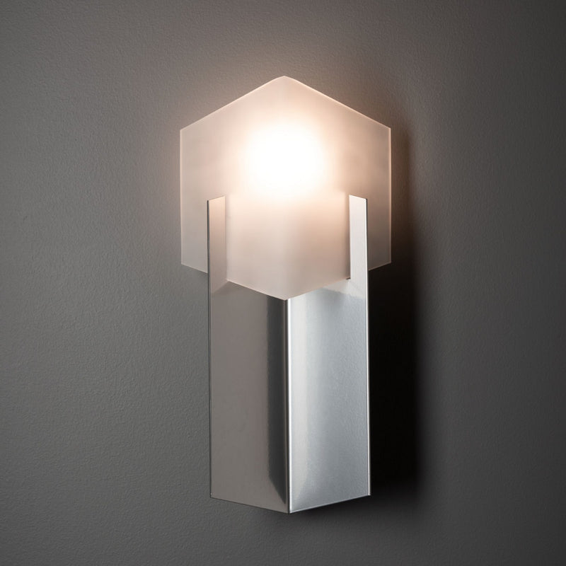 Hubbardton Forge 201355-SKT-85 One Light Bath Sconce, Sterling
