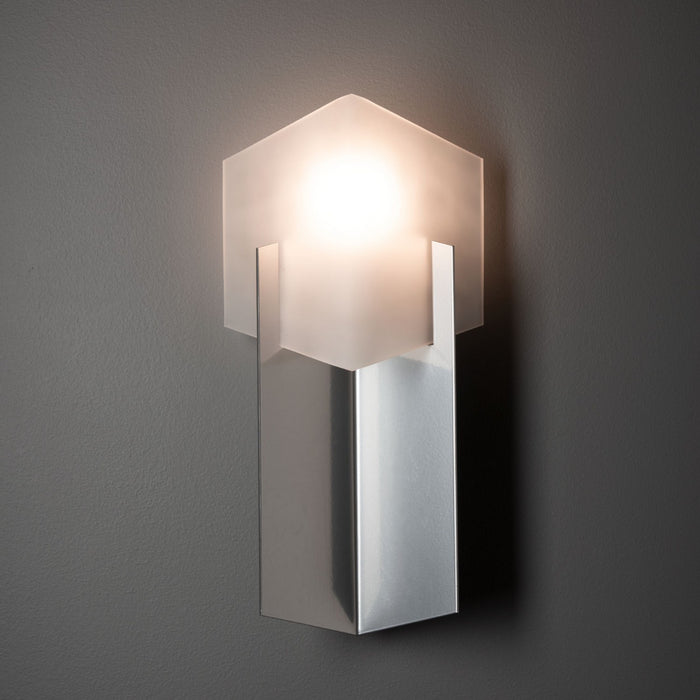 Hubbardton Forge 201355-SKT-85 One Light Bath Sconce, Sterling